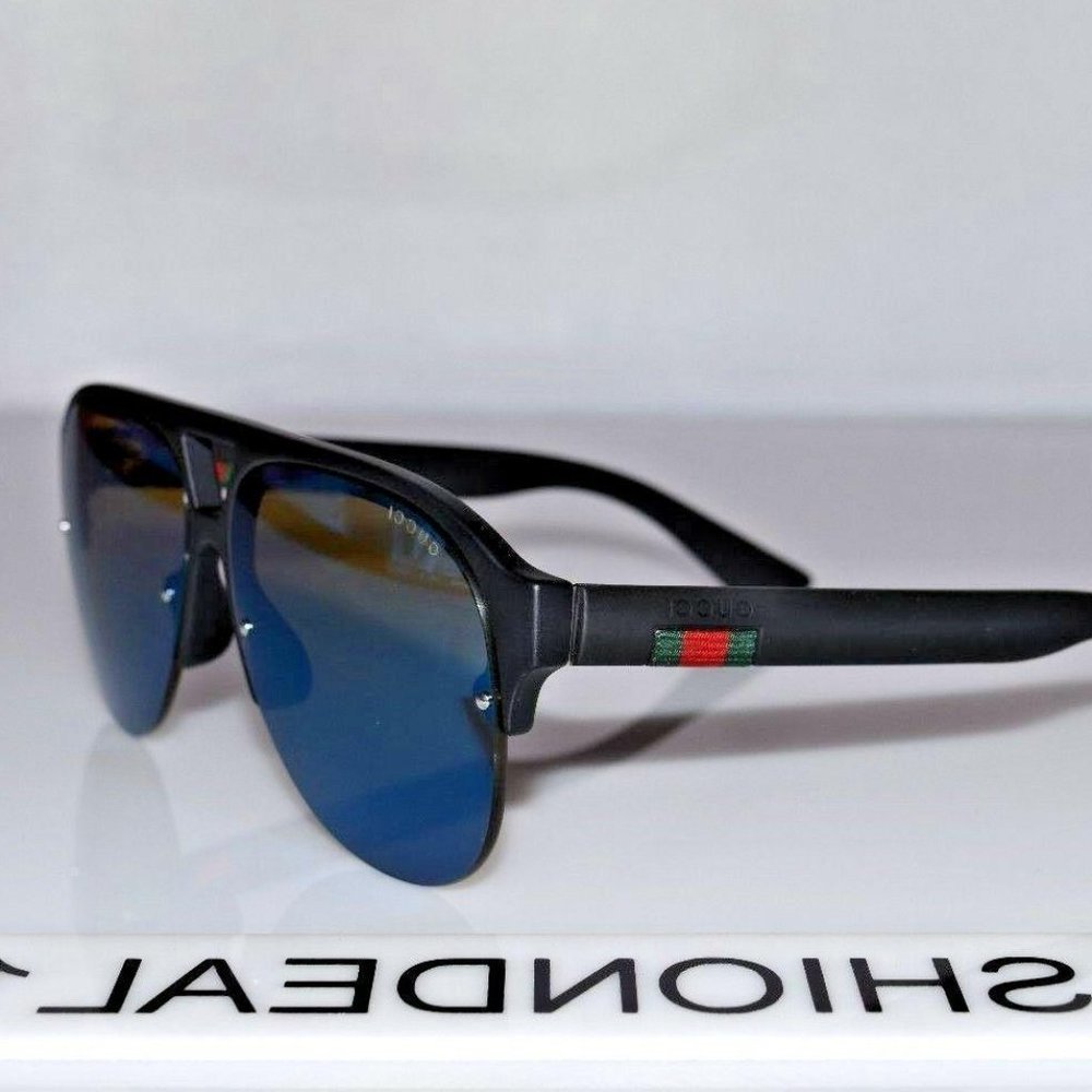 Gucci Blue Men's Sunglasses